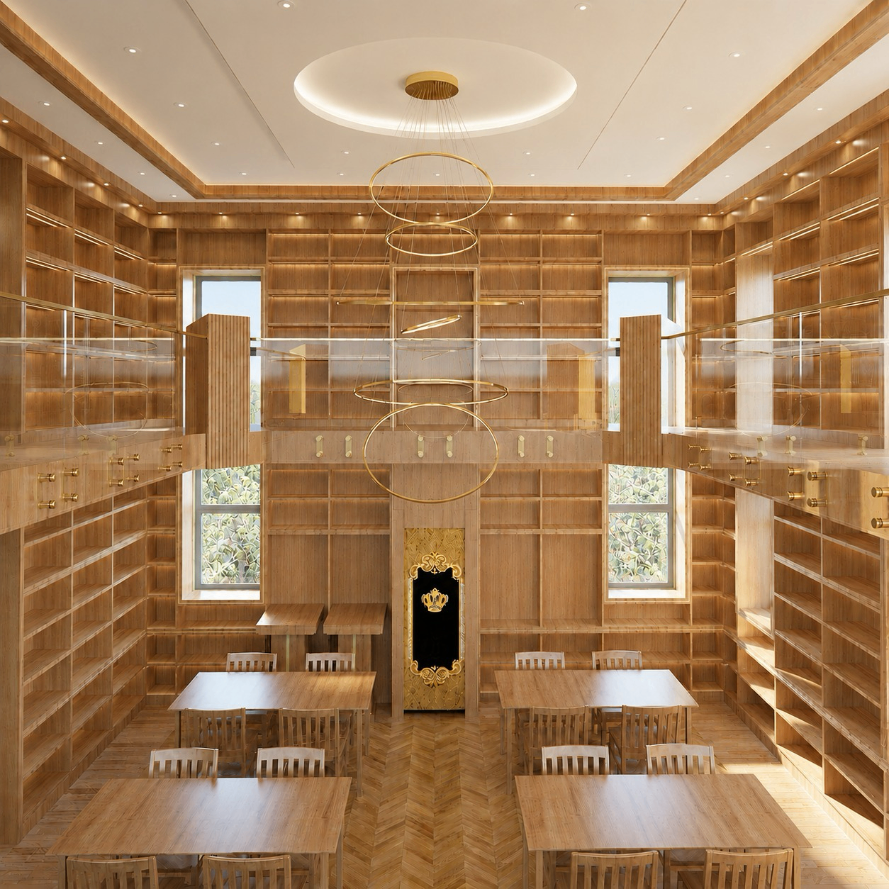 Two-Story Library
